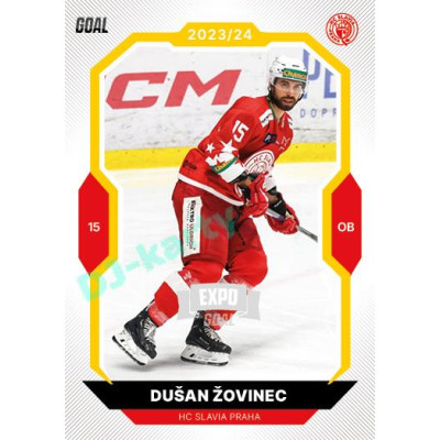 2023/24 Goal cards Chance Liga 1. série #132 Dušan Žovinec EXPO Silver 1of6
