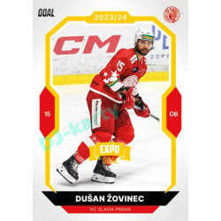 2023/24 Goal cards Chance Liga 1. série #132 Dušan Žovinec EXPO Bronze 1of6