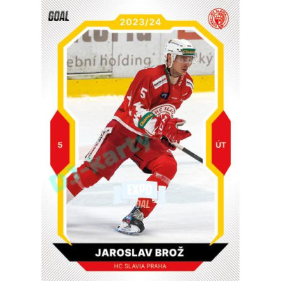 2023/24 Goal cards Chance Liga 1. série #134 Jaroslav Brož EXPO Perleť 1of6