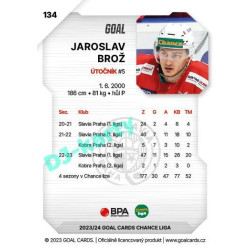 2023/24 Goal cards Chance Liga 1. série #134 Jaroslav Brož
