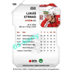 2023/24 Goal cards Chance Liga 1. série #135 Lukáš Strnad