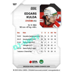 2023/24 Goal cards Chance Liga 1. série #137 Edgars Kulda