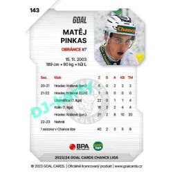 2023/24 Goal cards Chance Liga 1. série #143 Matěj Pinkas