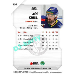 2023/24 Goal cards Chance Liga 1. série #104 Jiří Krisl