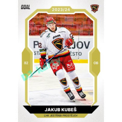 2023/24 Goal cards Chance Liga 2. série #251 Jakub Kubeš Gold 1of20