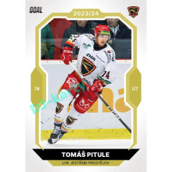 2023/24 Goal cards Chance Liga 2. série #252 Tomáš Pitule Gold 1of20