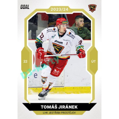 2023/24 Goal cards Chance Liga 2. série #255 Tomáš Jiránek Gold 1of20