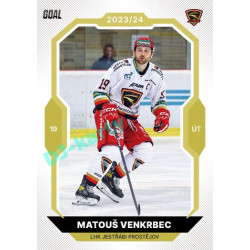 2023/24 Goal cards Chance Liga 2. série #256 Matouš Venkrbec Gold 1of20
