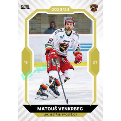 2023/24 Goal cards Chance Liga 2. série #256 Matouš Venkrbec Gold 1of20