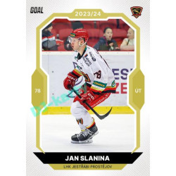 2023/24 Goal cards Chance Liga 2. série #257 Jan Slanina Gold 1of20