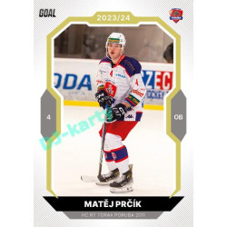 2023/24 Goal cards Chance Liga 2. série #260 Matěj Prčík Gold 1of20