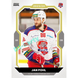 2023/24 Goal cards Chance Liga 2. série #263 Jan Pohl Gold 1of20