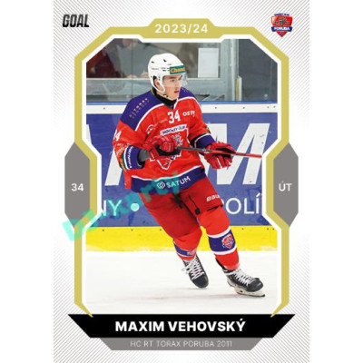 2023/24 Goal cards Chance Liga 2. série #266 Maxim Vehovský Gold 1of20