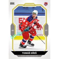 2023/24 Goal cards Chance Liga 2. série #267 Tomáš Gřeš Gold 1of20