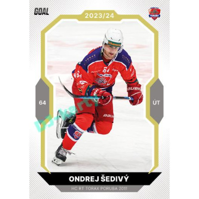 2023/24 Goal cards Chance Liga 2. série #268 Ondrej Šedivý Gold 1of20