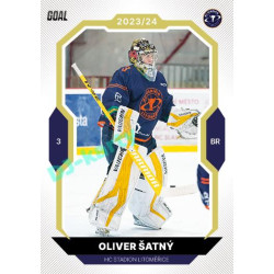 2023/24 Goal cards Chance Liga 2. série #272 Oliver Šatný Gold 1of20