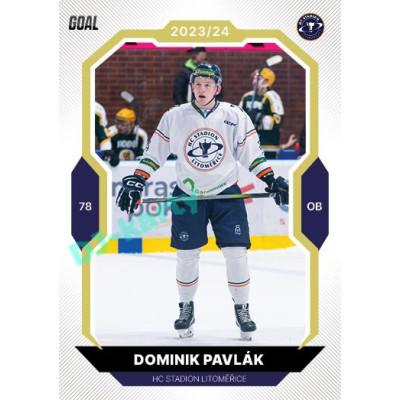 2023/24 Goal cards Chance Liga 2. série #273 Dominik Pavlák Gold 1of20
