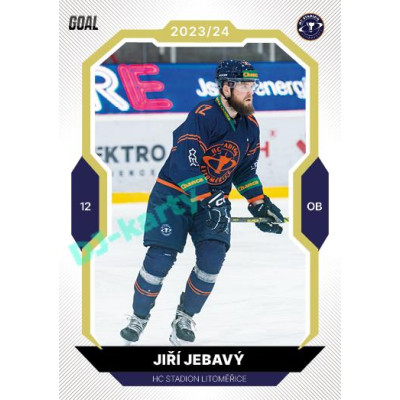 2023/24 Goal cards Chance Liga 2. série #275 Jiří Jebavý Gold 1of20