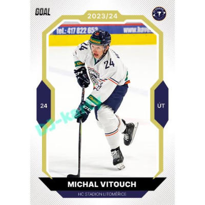 2023/24 Goal cards Chance Liga 2. série #277 Michal Vitouch Gold 1of20