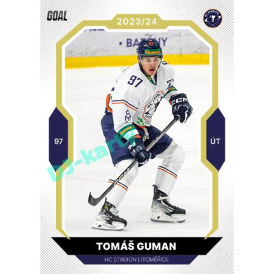 2023/24 Goal cards Chance Liga 2. série #280 Tomáš Guman Gold 1of20
