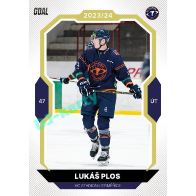 2023/24 Goal cards Chance Liga 2. série #281 Lukáš Plos Gold 1of20