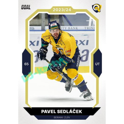 2023/24 Goal cards Chance Liga 2. série #209 Pavel Sedláček Gold 1of20