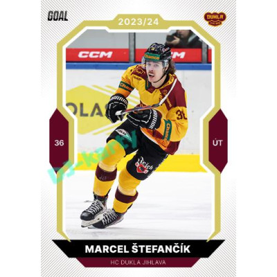 2023/24 Goal cards Chance Liga 2. série #290 Marcel Štefančík Gold 1of20