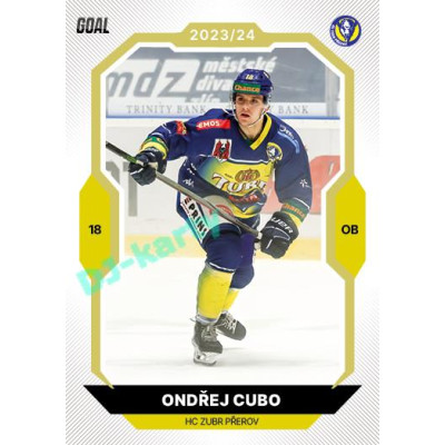 2023/24 Goal cards Chance Liga 2. série #300 Ondřej Cubo Gold 1of20