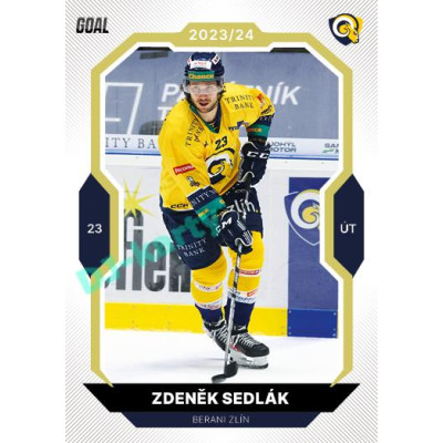 2023/24 Goal cards Chance Liga 2. série #211 Zdeněk Sedlák Gold 1of20