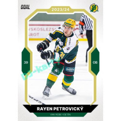 2023/24 Goal cards Chance Liga 2. série #218 Rayen Petrovický Gold 1of20