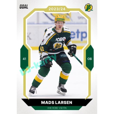 2023/24 Goal cards Chance Liga 2. série #220 Mads Larsen Gold 1of20