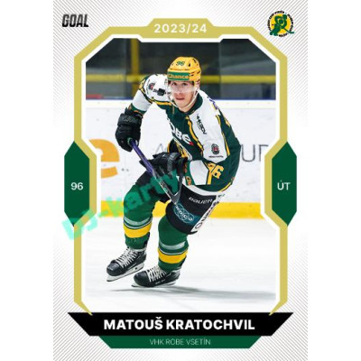 2023/24 Goal cards Chance Liga 2. série #227 Matouš Kratochvil Gold 1of20