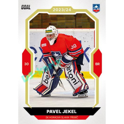2023/24 Goal cards Chance Liga 2. série #234 Pavel Jekel Gold 1of20