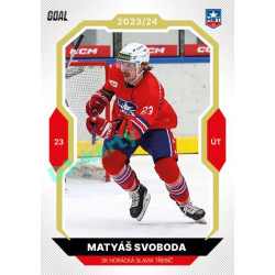 2023/24 Goal cards Chance Liga 2. série #240 Matyáš Svoboda Gold 1of20