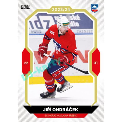 2023/24 Goal cards Chance Liga 2. série #245 Jiří Ondráček Gold 1of20