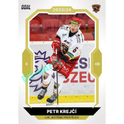 2023/24 Goal cards Chance Liga 2. série #247 Petr Krejčí Gold 1of20