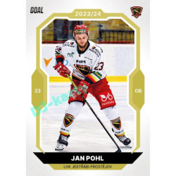 2023/24 Goal cards Chance Liga 2. série #250 Jan Pohl Gold 1of20