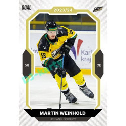 2023/24 Goal cards Chance Liga 2. série #360 Martin Weinhold Gold 1of20