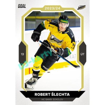 2023/24 Goal cards Chance Liga 2. série #368 Robert Šlechta Gold 1of20