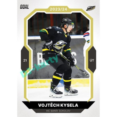 2023/24 Goal cards Chance Liga 2. série #369 Vojtěch Kysela Gold 1of20