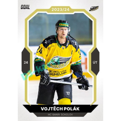 2023/24 Goal cards Chance Liga 2. série #370 Vojtěch Polák Gold 1of20
