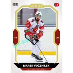 2023/24 Goal cards Chance Liga 2. série #373 Marek Voženílek Gold 1of20