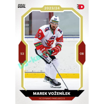 2023/24 Goal cards Chance Liga 2. série #373 Marek Voženílek Gold 1of20