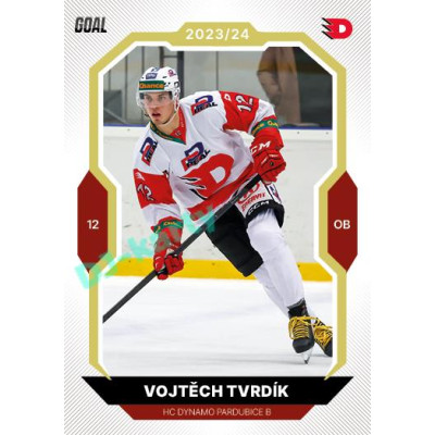 2023/24 Goal cards Chance Liga 2. série #374 Vojtěch Tvrdík Gold 1of20