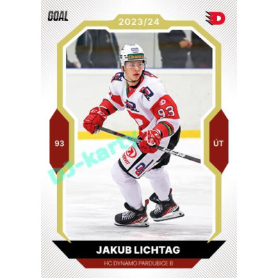 2023/24 Goal cards Chance Liga 2. série #379 Jakub Lichtag Gold 1of20