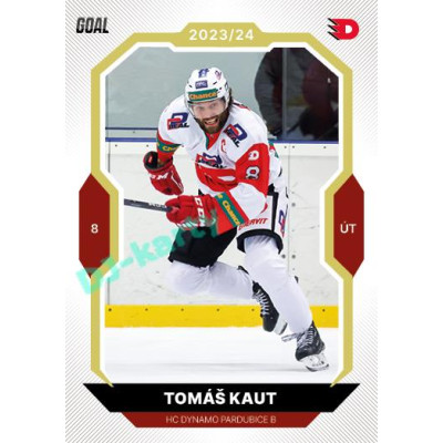 2023/24 Goal cards Chance Liga 2. série #380 Tomáš Kaut Gold 1of20