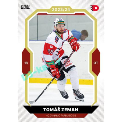 2023/24 Goal cards Chance Liga 2. série #382 Tomáš Zeman Gold 1of20