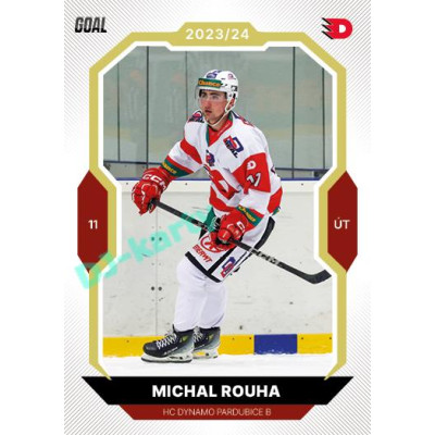 2023/24 Goal cards Chance Liga 2. série #383 Michal Rouha Gold 1of20