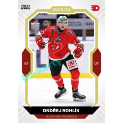 2023/24 Goal cards Chance Liga 2. série #384 Ondřej Rohlík Gold 1of20
