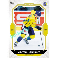 2023/24 Goal cards Chance Liga 2. série #309 Vojtěch Lednický Gold 1of20